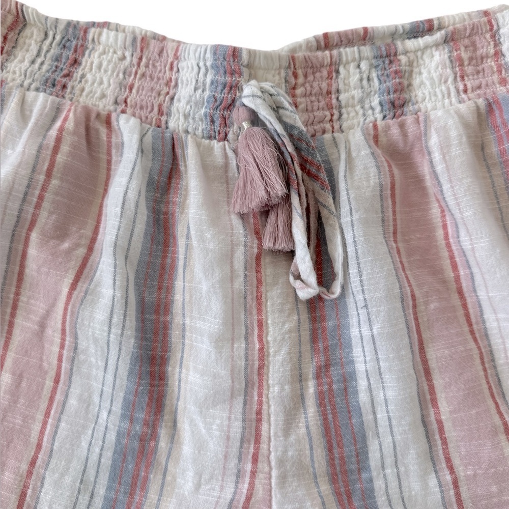 American Eagle Stripe Cotton Ruffle Shorts - Picture 5 of 6